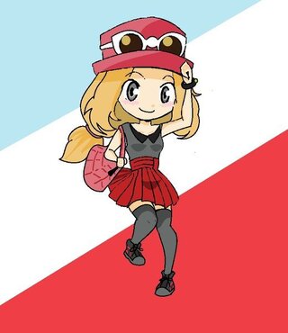 絵の評価お願いします ペイントでポケモンxyのセレナ描いてみ Yahoo 知恵袋