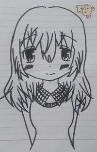 漫画絵みたいな人間の絵を描くと どうしても顔が大きくかいてしまうのです 笑 Yahoo 知恵袋