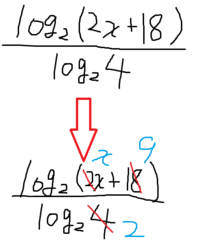 この対数を含む分数を約分してこのような分数にすることは出来ないのでしょ Yahoo 知恵袋