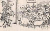 ビゴーの列強クラブの仲間入りの風刺画は 日本が日清戦争勝利後 当時の帝 Yahoo 知恵袋