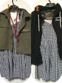 ギンガムチェックのワンピースのコーデ またまた ギン Yahoo 知恵袋