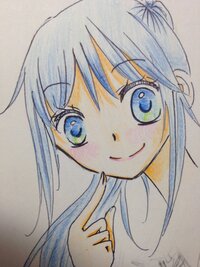 中学生女子です ﾟwﾟ ﾉイラストを描いてみたのでぜひ皆様の意 Yahoo 知恵袋