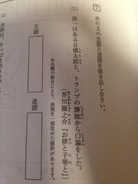 小学四年生の主語 述語について教えてください 次の文で主語 述語を書き Yahoo 知恵袋