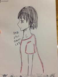 イラストの評価お願いします 中2です 人が上手く描けないので Yahoo 知恵袋