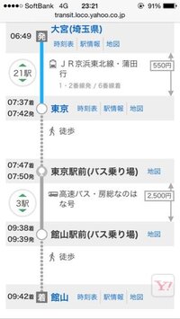 高速バスの質問なんですが 埼玉県の大宮駅から千葉県の館山駅に Yahoo 知恵袋