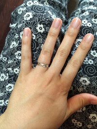 女性で指輪13号は かなり太いですか 先日 婚約指輪と結婚指輪 Yahoo 知恵袋