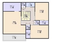 2階の間取りが下図の場合 2階ホール部分に窓がないんですが 昼間でもトップライト 教えて 住まいの先生 Yahoo 不動産