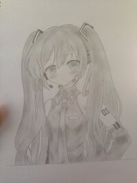 小5女子です イラスト評価お願いします 初音ミクちゃんを描きまし Yahoo 知恵袋