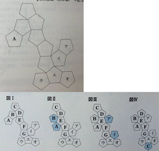 正12面体の展開図に関する質問です 公務員試験の判断推理に関 Yahoo 知恵袋