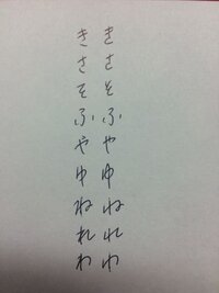 ひらがなの わ や れ や ね の書き方について 親から言われたこ Yahoo 知恵袋