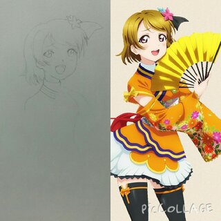 お絵描き初心者です 今 映画衣装の小泉花陽ちゃんの絵を描いているんです Yahoo 知恵袋