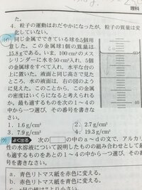 中学の理科についての質問です メスシリンダーの使い方についてですが 目盛 Yahoo 知恵袋