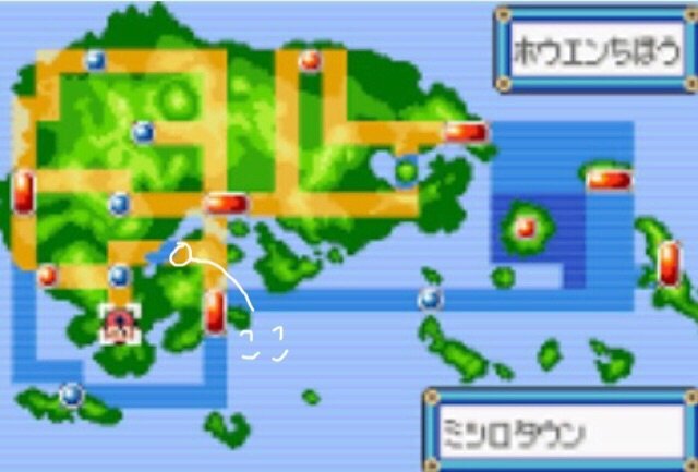 ゲームボーイの方のエメラルドでカイナシティ の近くのからくり屋敷左 Yahoo 知恵袋