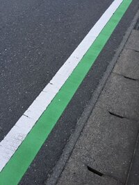 白線の内側に緑のラインこれはどういう意味ですか 主に通学路などで Yahoo 知恵袋
