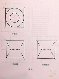 三面図から立体図が書けない どう解いているのか解くとき Yahoo 知恵袋