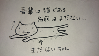 我輩は猫である 名前は 我輩は猫である 名前はま Yahoo 知恵袋