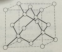 ダイヤモンドは 立方晶系の結晶構造をとる 図は ダイヤモンドの単位格子 Yahoo 知恵袋