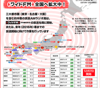 関東九州愛知東北ででａｍ局ラジオがワイドｆｍ放送を放送するら Yahoo 知恵袋