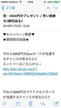 私の母がネットの広告を触り クオカードが当たるかもという抽選に応募し Yahoo 知恵袋