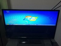 Pcからhdmiケーブルでテレビにつないだのですが上半分しか映りません Yahoo 知恵袋