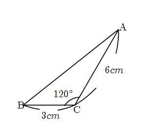 三平方の定理図の三角形で辺abの長さを求めよ Ac 6cmb Yahoo 知恵袋