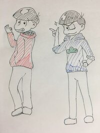 おそ松さんのイラストを描いてみたのですが 評価やアドバイスお Yahoo 知恵袋