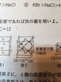 ダイヤモンドの結晶の単位格子を図に示した この結晶格子は 面心立方格子の配列 Yahoo 知恵袋