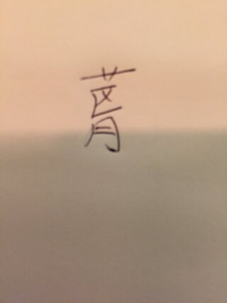 草冠 一文字 名前