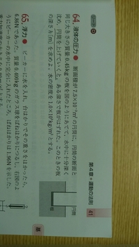 物理の水圧の問題について64番の問題で 円筒を上げていくと板が外れた Yahoo 知恵袋