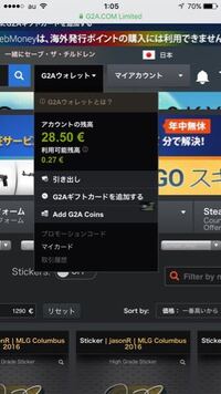 G2aでの支払いなんですが G2aウォレットはあるのに支払い Yahoo 知恵袋