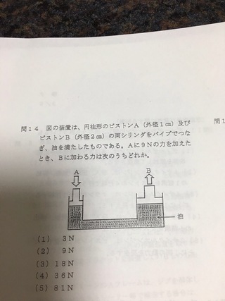 移動式クレーン試験の計算問題がわからなくて困っています 円柱形のピスト Yahoo 知恵袋