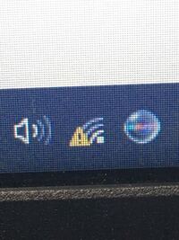 Windows10を使っていていきなりwi Fiの上に黄色い Yahoo 知恵袋