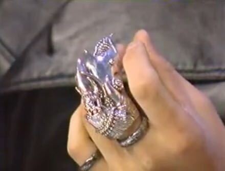 GACKT 着用似 指 アーマーリング