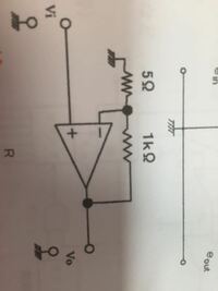 電子工学の非反転増幅器の問題で 電圧増幅器は？という問題なのですが

公式 Vo＝（１＋R2/R1）Vi

利得が
（1＋1kΩ/5Ω）＝201倍になる途中式教えてください