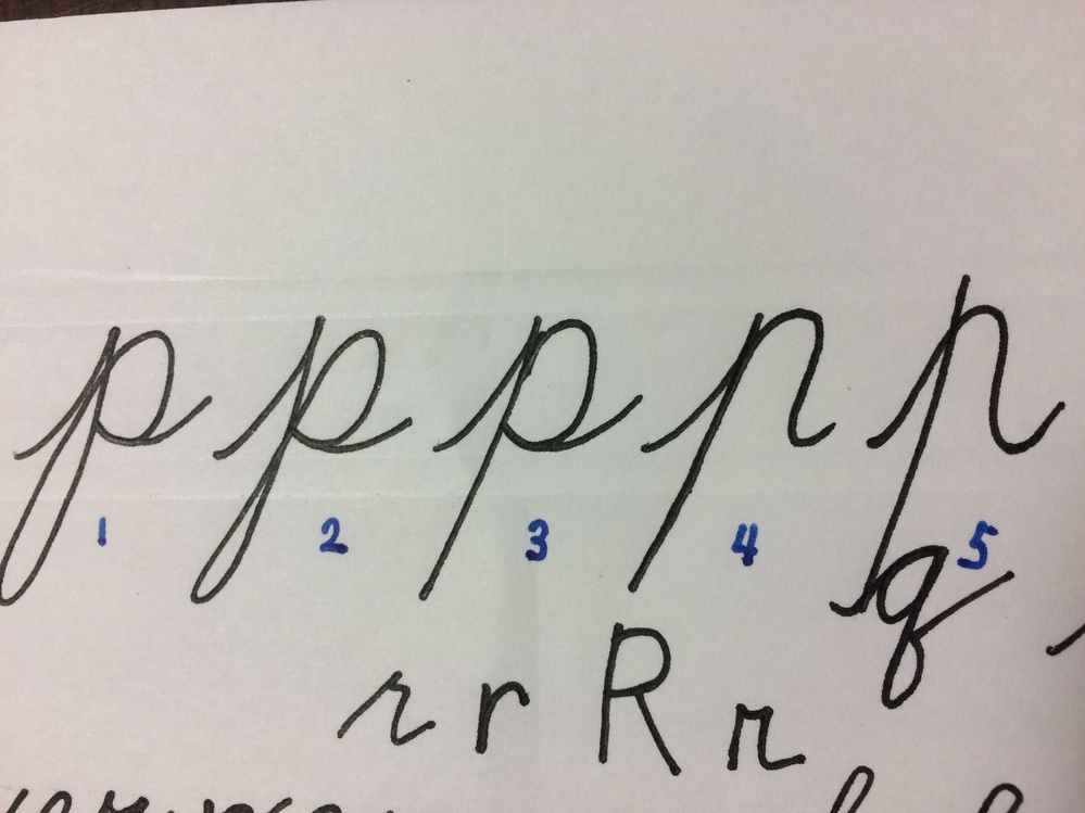 英語の筆記体 手書き体 のpについて筆記体 手書き体 が書けた Yahoo 知恵袋