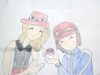 みなさん ポケットモンスターｘｙのセレナちゃんとカルムくんのイラストを Yahoo 知恵袋