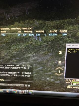 Ff14actについて 小さい画面では正しくdpsが測れるんですが Yahoo 知恵袋