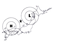 至急 中学生です 天気図の見方を教えてください 天気図から風 Yahoo 知恵袋