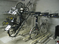 自転車 二段ラック 下がらない