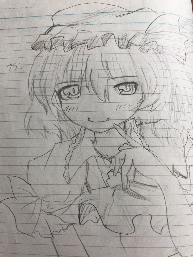 授業中に暇つぶし程度に書いたフランの絵です。自分なりには上手く書け