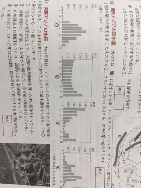 バンコクとマニラの月降水量の年変化のグラフを見た時 Amのマ Yahoo 知恵袋