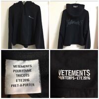 Vetements ヴェトモン のパーカーを買おうと思っているん Yahoo 知恵袋