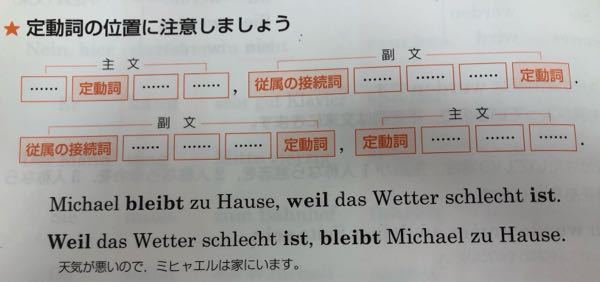 ドイツ語文法についてです 従属の接続詞の文において 副 Yahoo 知恵袋