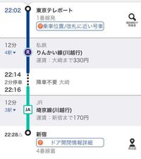 降車不要と書いてあるのですが 東京テレポート駅で新宿行きの切 Yahoo 知恵袋