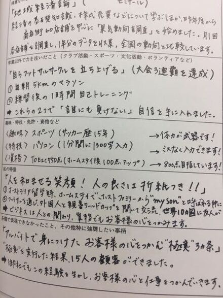 就活をしているものです 履歴書の実例を読んでいたのですが 特技 教えて しごとの先生 Yahoo しごとカタログ