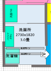 家の間取りを検討中です 脱衣所と洗面所で現在３畳の間取りを取っています Yahoo 知恵袋