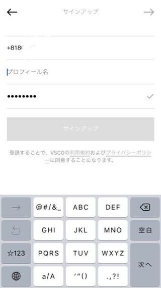 カメラアプリ Vsco のアカウント名が何をやっても上手くで Yahoo 知恵袋