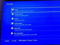 Ps4でアカウントを作ったんですが プロフィールの編集画面が英語なんで Yahoo 知恵袋