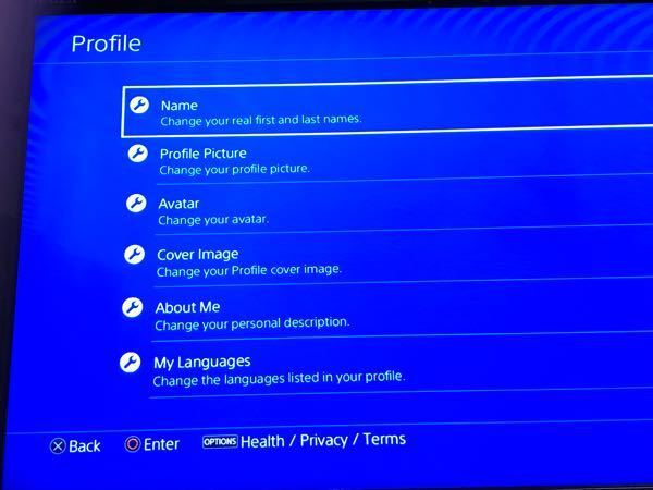 Ps4でアカウントを作ったんですが プロフィールの編集画面が英語なんで Yahoo 知恵袋