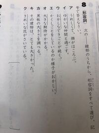 小学生の国語 形容詞を解答する問題です 少しお助け下さい Yahoo 知恵袋